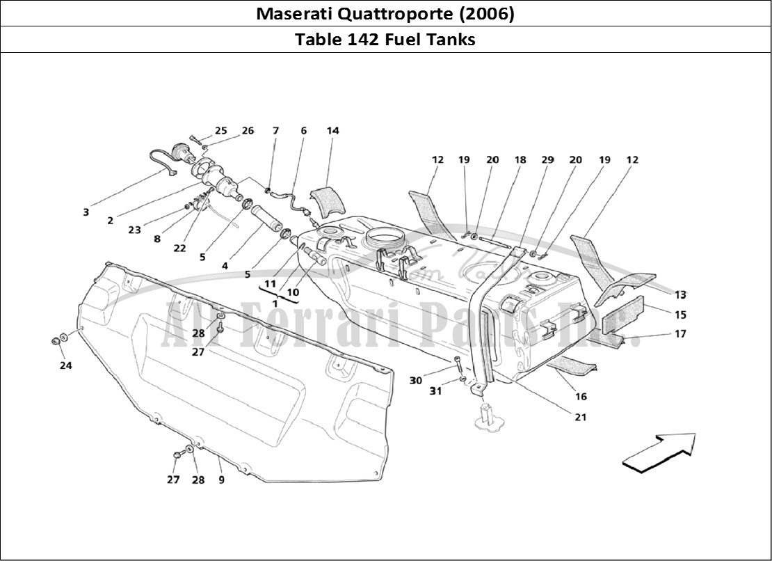 Ferrari Parts Maserati QTP. (2006) Page 142 Fuel Tanks