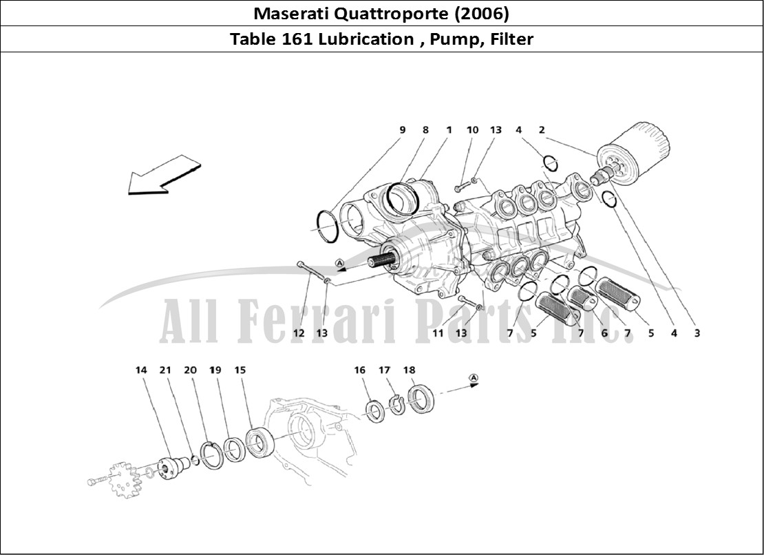 Ferrari Parts Maserati QTP. (2006) Page 161 Lubrication: Pump And Fil