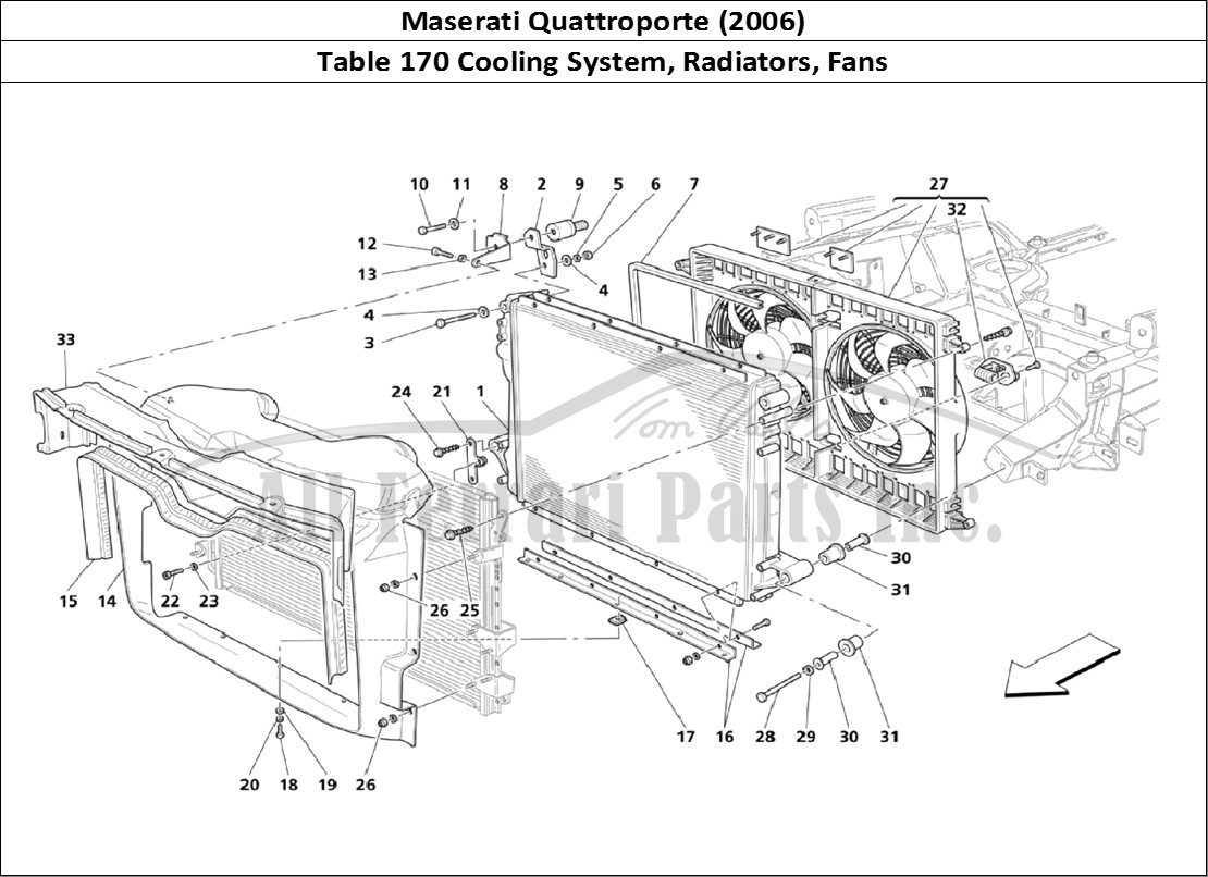 Ferrari Parts Maserati QTP. (2006) Page 170 Cooling System: Radiators