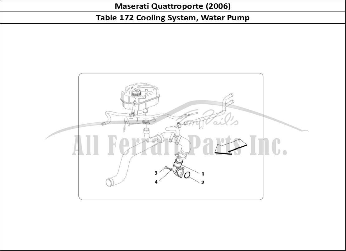 Ferrari Parts Maserati QTP. (2006) Page 172 Cooling System: Water Pum