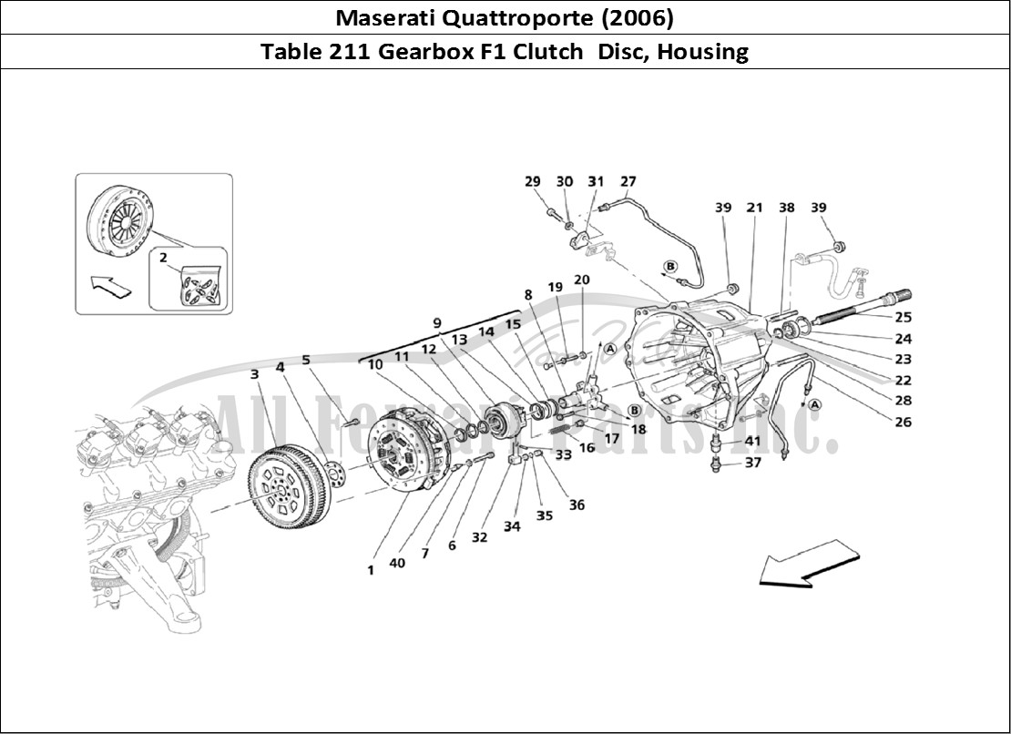 Ferrari Parts Maserati QTP. (2006) Page 211 Clutch Disc & Housing for
