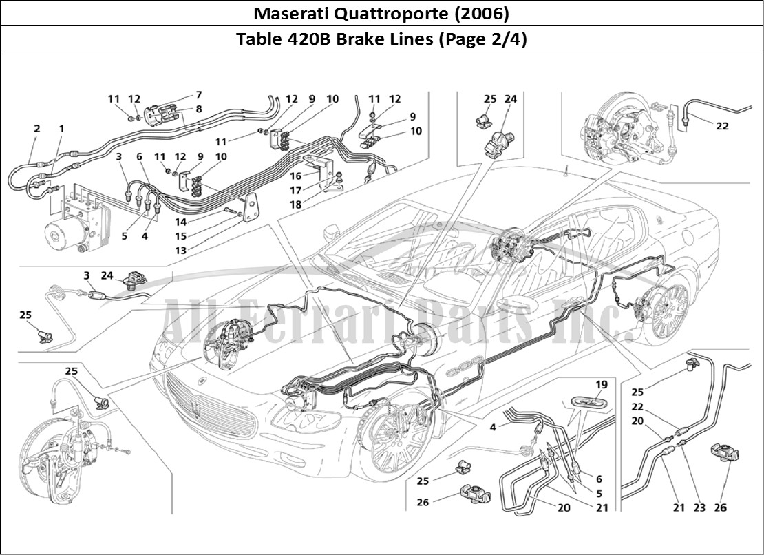 Ferrari Parts Maserati QTP. (2006) Page 420 Piping (Page 2/4)