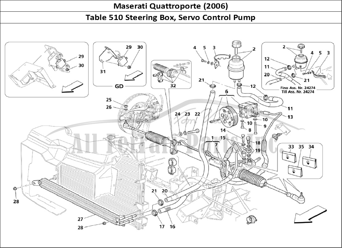Ferrari Parts Maserati QTP. (2006) Page 510 Steering Box & Servo-Cont