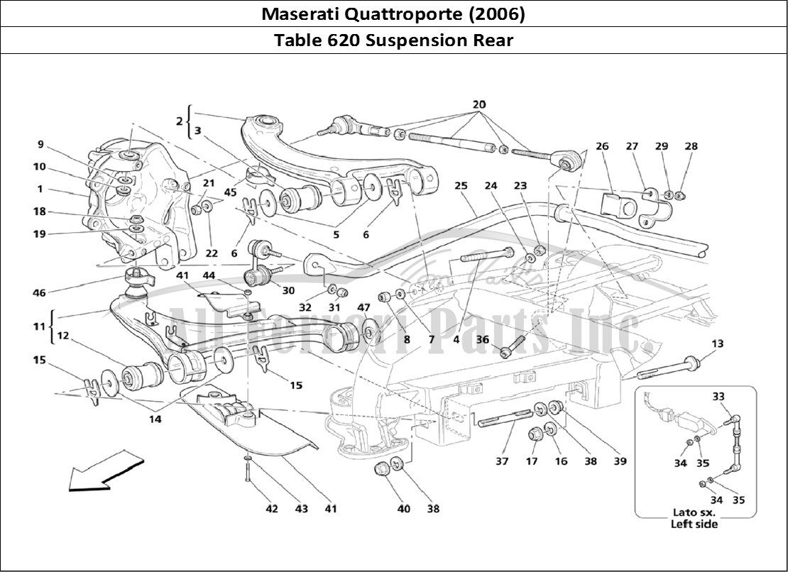 Ferrari Parts Maserati QTP. (2006) Page 620 Rear Suspensions