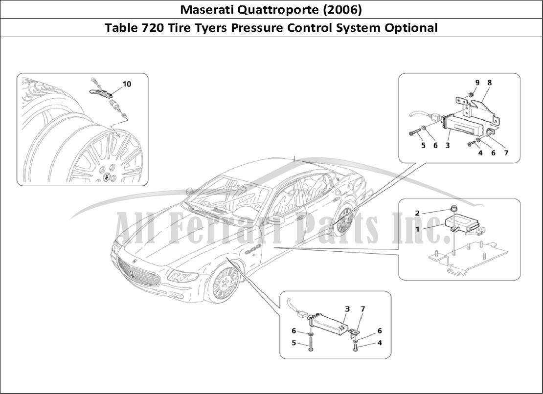 Ferrari Parts Maserati QTP. (2006) Page 720 Tyres Pressure Control Sy