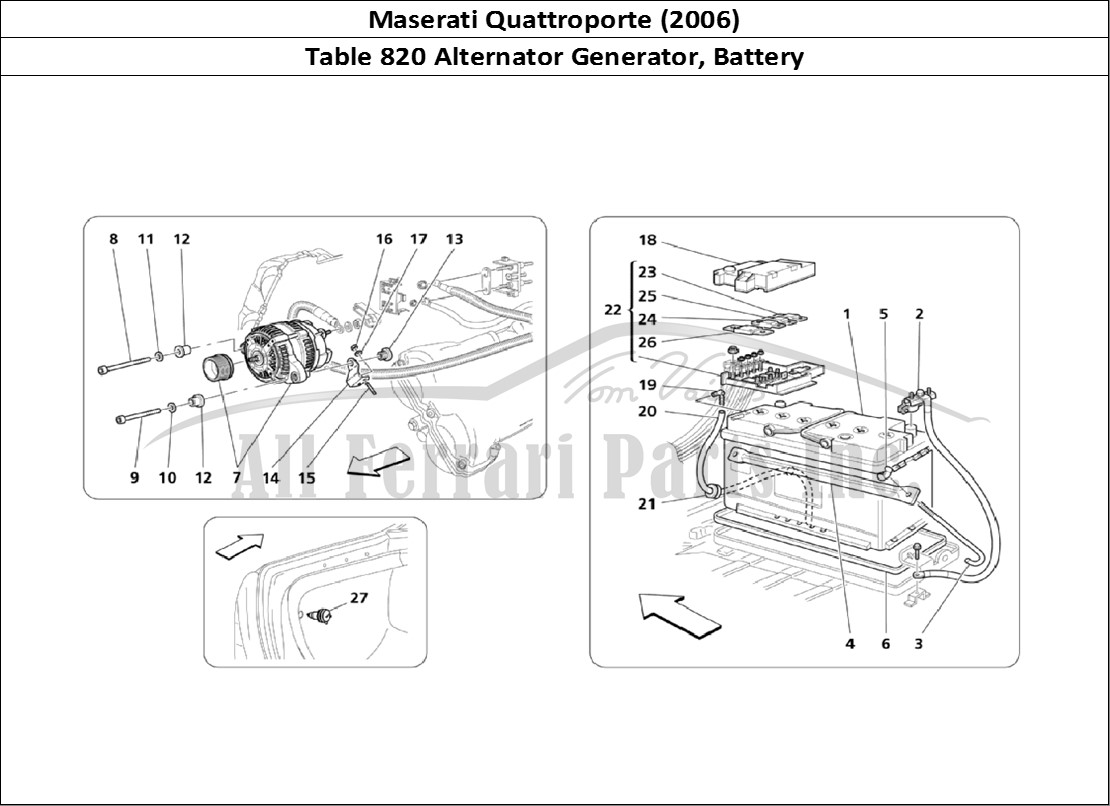Ferrari Parts Maserati QTP. (2006) Page 820 Power Production And Batt