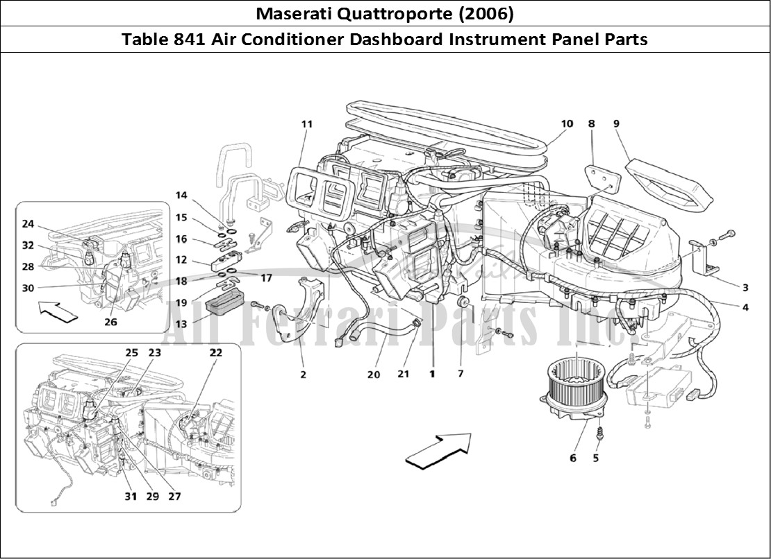 Ferrari Parts Maserati QTP. (2006) Page 841 A.C. Group: Dashboard Par