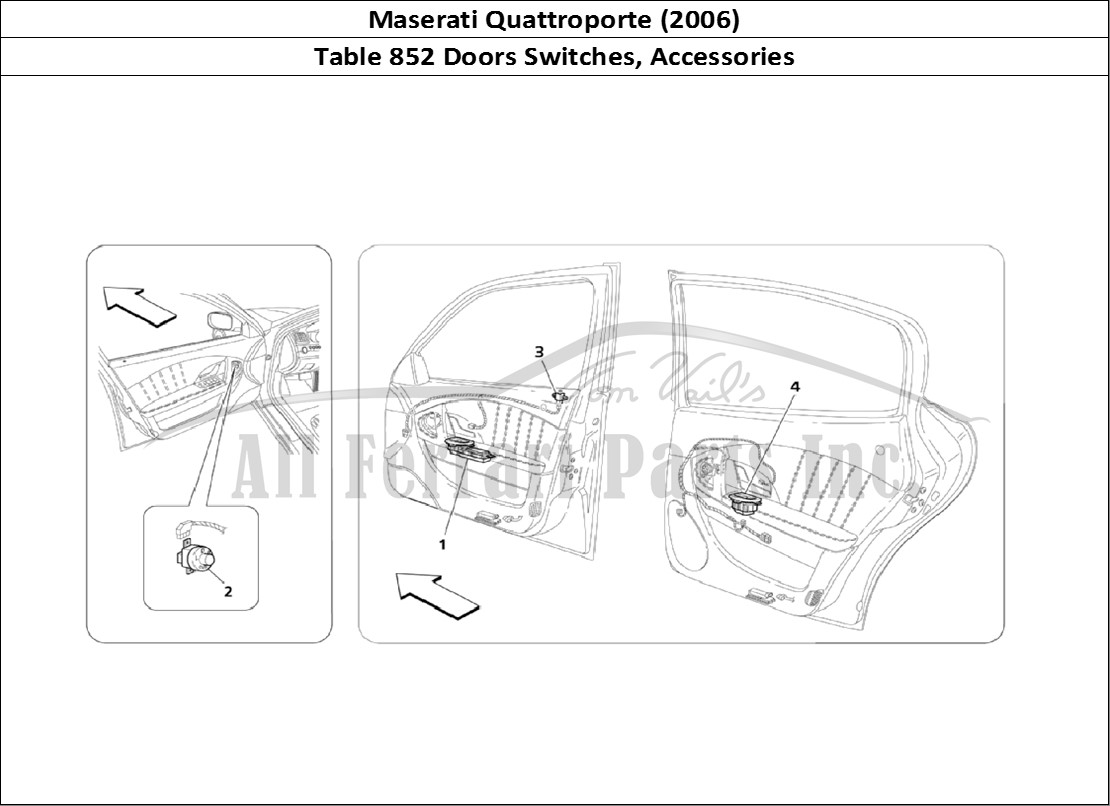 Ferrari Parts Maserati QTP. (2006) Page 852 Doors Services