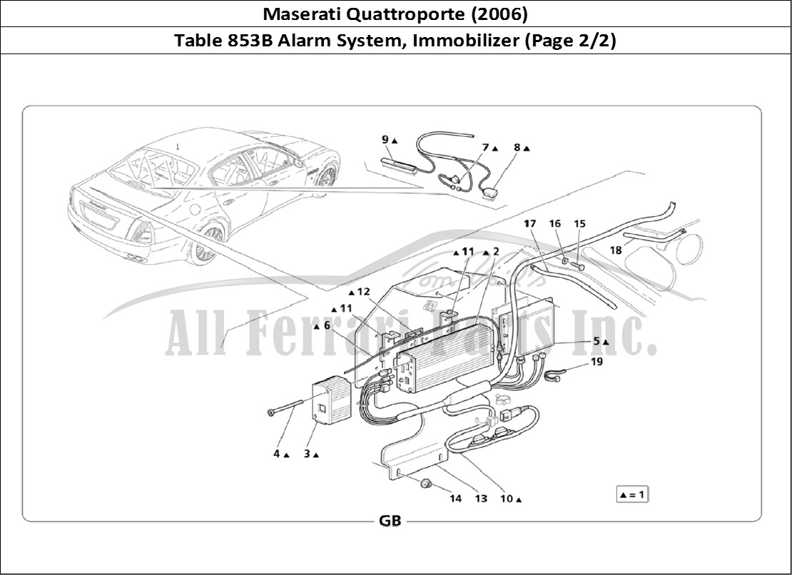 Ferrari Parts Maserati QTP. (2006) Page 853 Alarm System And Immobili