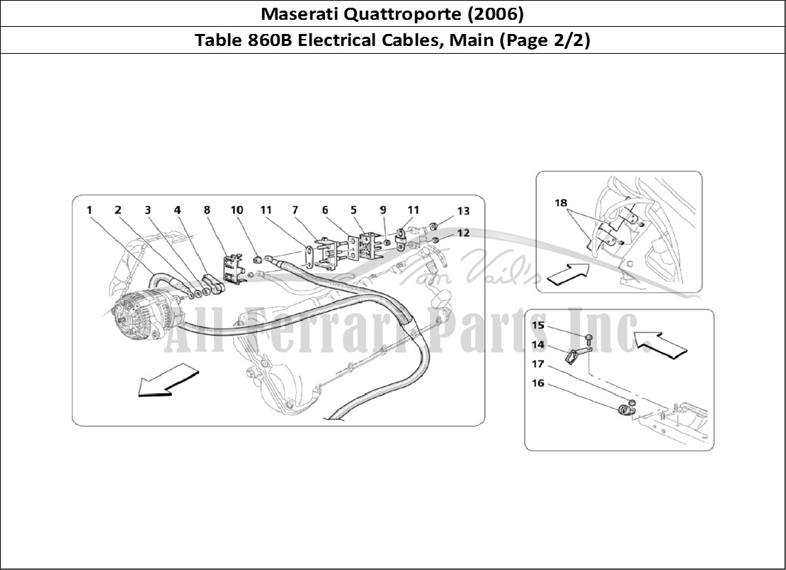 Ferrari Parts Maserati QTP. (2006) Page 860 Main Cables (Page 2/2)