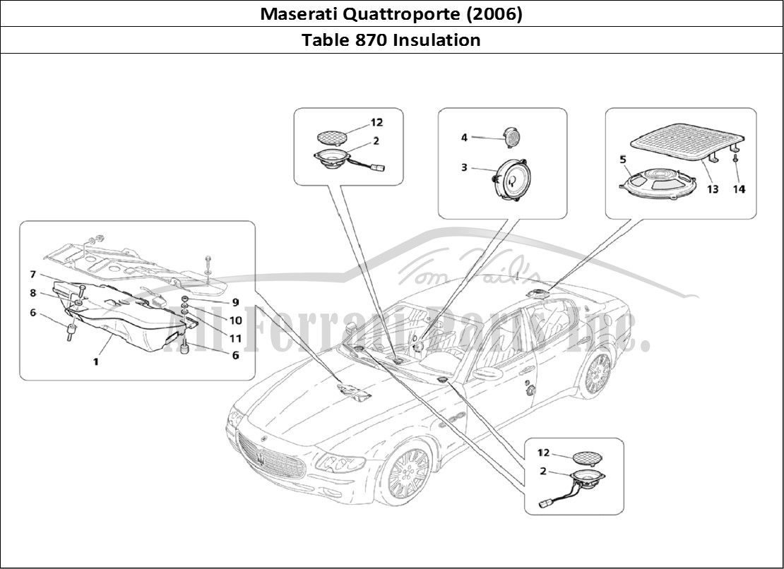 Ferrari Parts Maserati QTP. (2006) Page 870 Sound Proof System