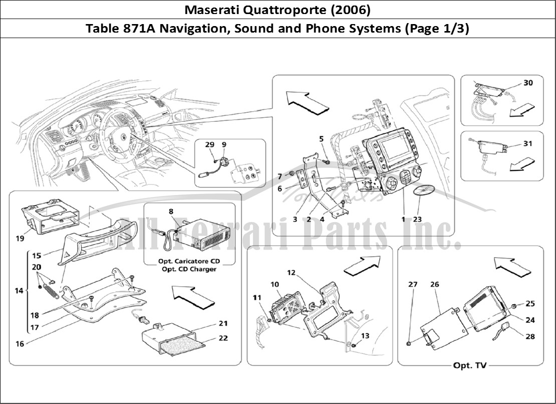 Ferrari Parts Maserati QTP. (2006) Page 871 Info-Telematic System (Pa