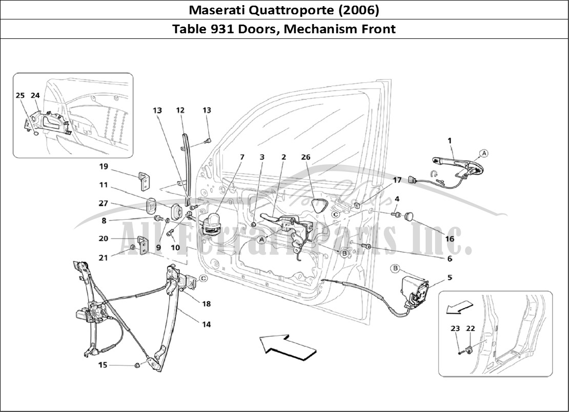 Ferrari Parts Maserati QTP. (2006) Page 931 Front Doors: Movement Dev