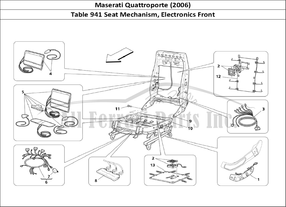 Ferrari Parts Maserati QTP. (2006) Page 941 Front Seats: Mechanics &