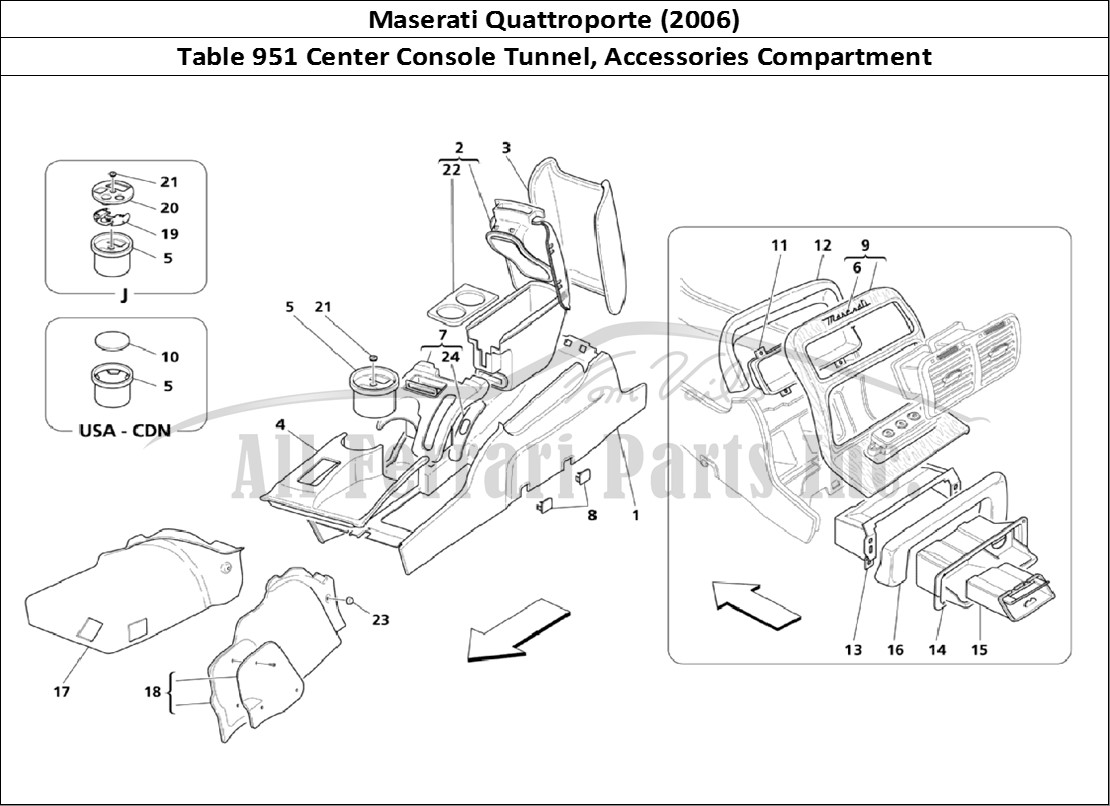 Ferrari Parts Maserati QTP. (2006) Page 951 Tunnel And Accessories Co