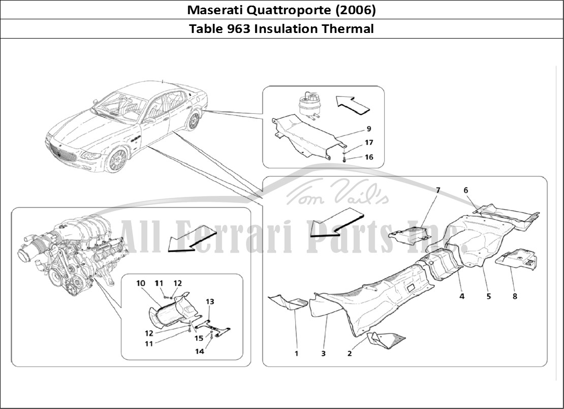 Ferrari Parts Maserati QTP. (2006) Page 963 Thermal Insulations In Ca