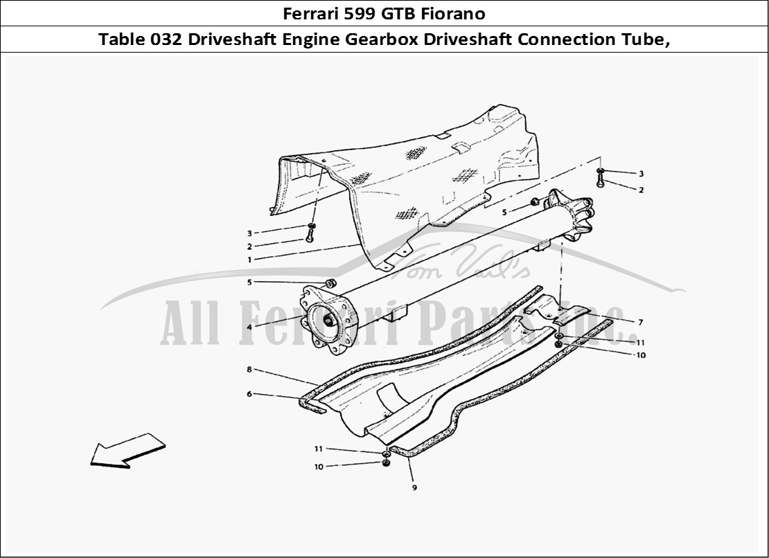 Ferrari Parts Ferrari 599 GTB Fiorano Page 032 Engine/Gearbox Connecting