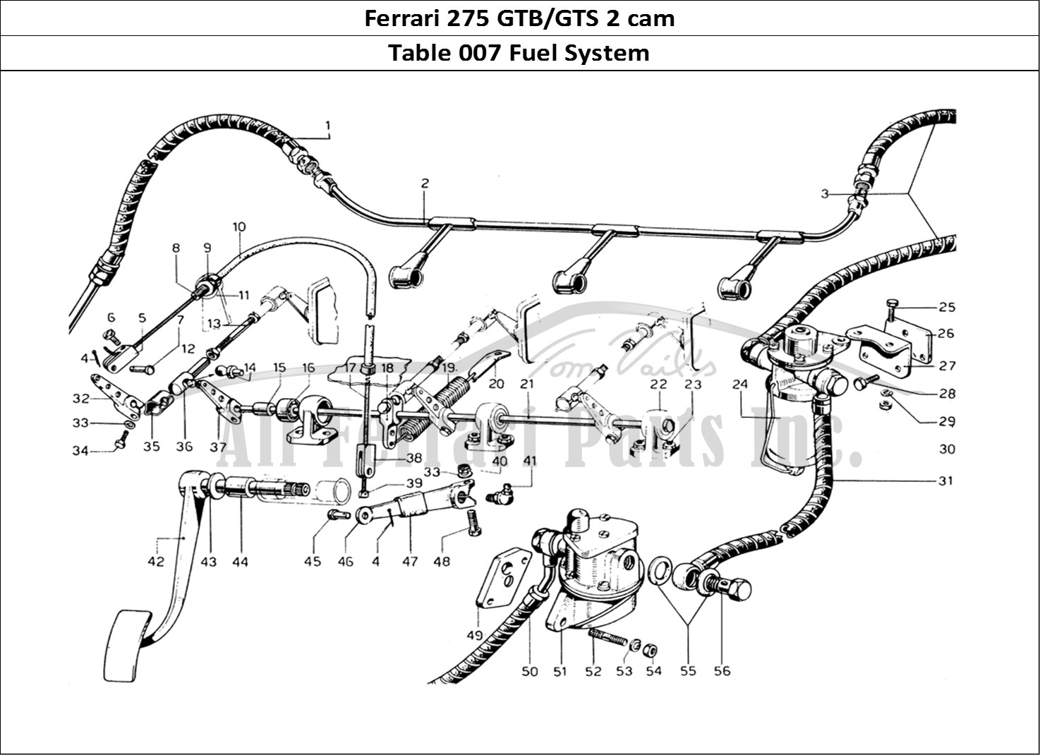 Ferrari Parts Ferrari 275 GTB/GTS 2 cam Page 007 Fuel System