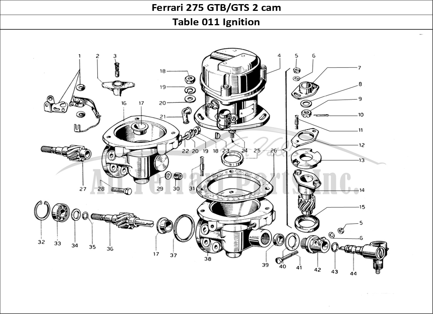 Ferrari Parts Ferrari 275 GTB/GTS 2 cam Page 011 Engine Ignition