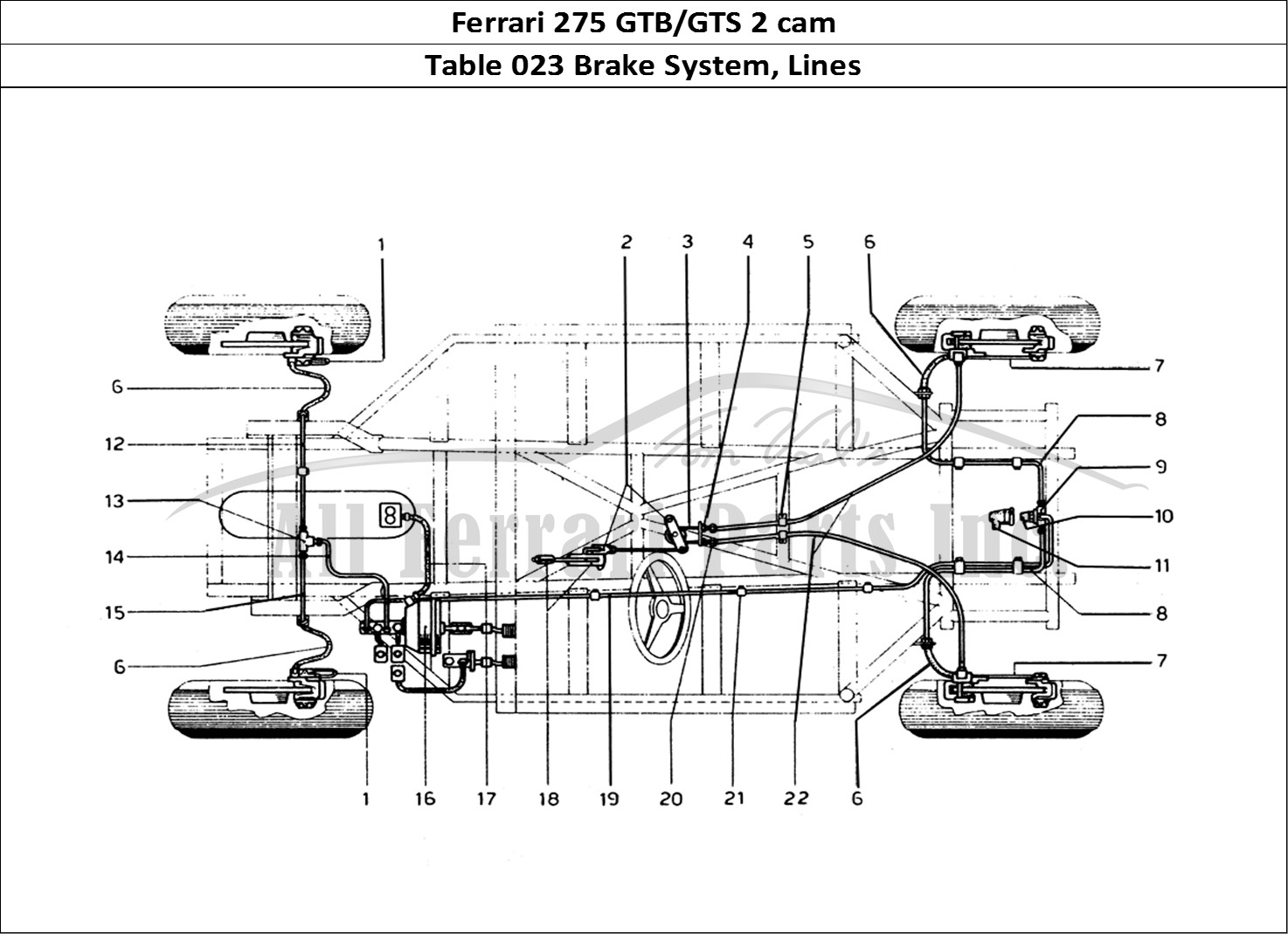 Ferrari Parts Ferrari 275 GTB/GTS 2 cam Page 023 Brake System