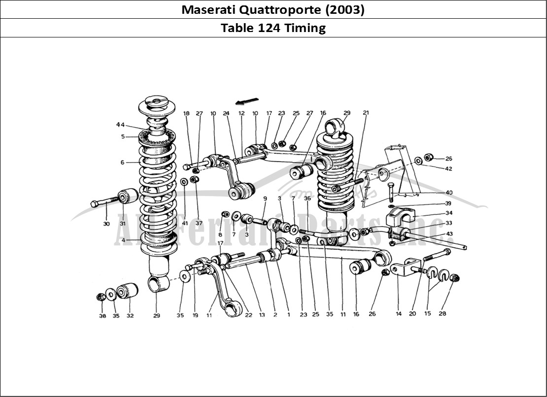 Ferrari Parts Maserati QTP. (2003) Page 124 Timing