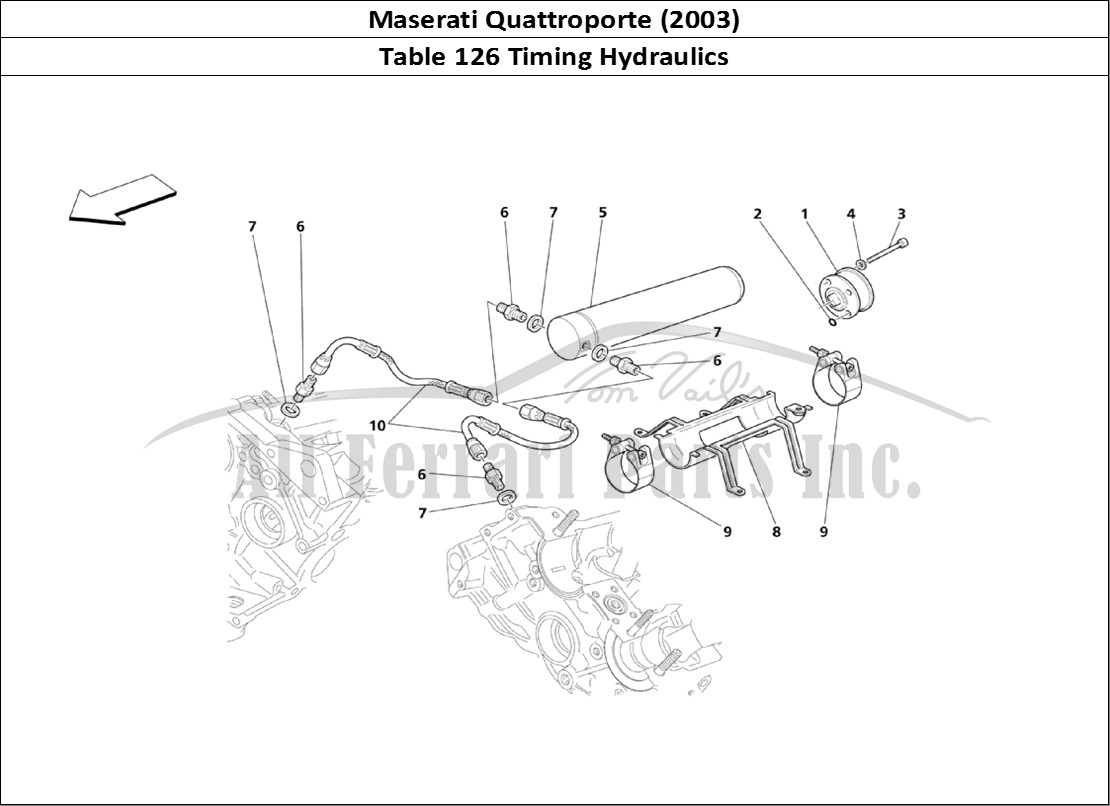 Ferrari Parts Maserati QTP. (2003) Page 126 Hydraulics For Timing