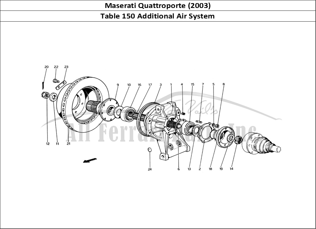Ferrari Parts Maserati QTP. (2003) Page 150 Additional Air System