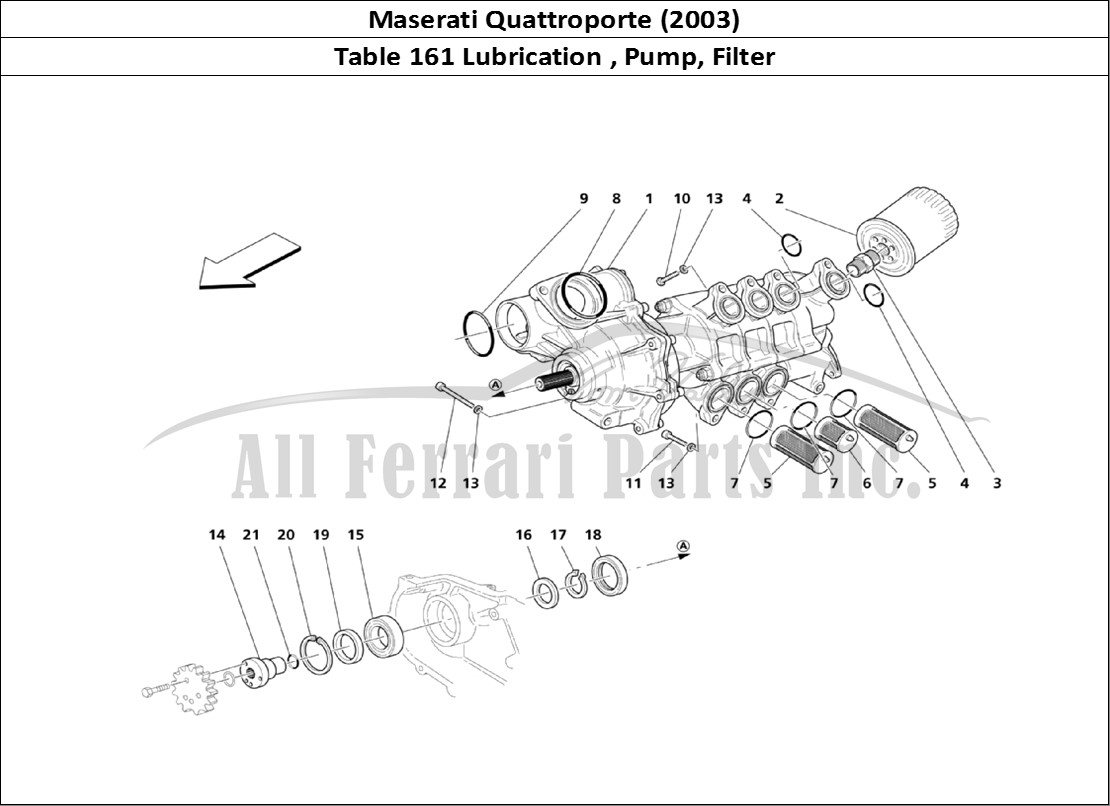 Ferrari Parts Maserati QTP. (2003) Page 161 Lubrication: Pump And Fil
