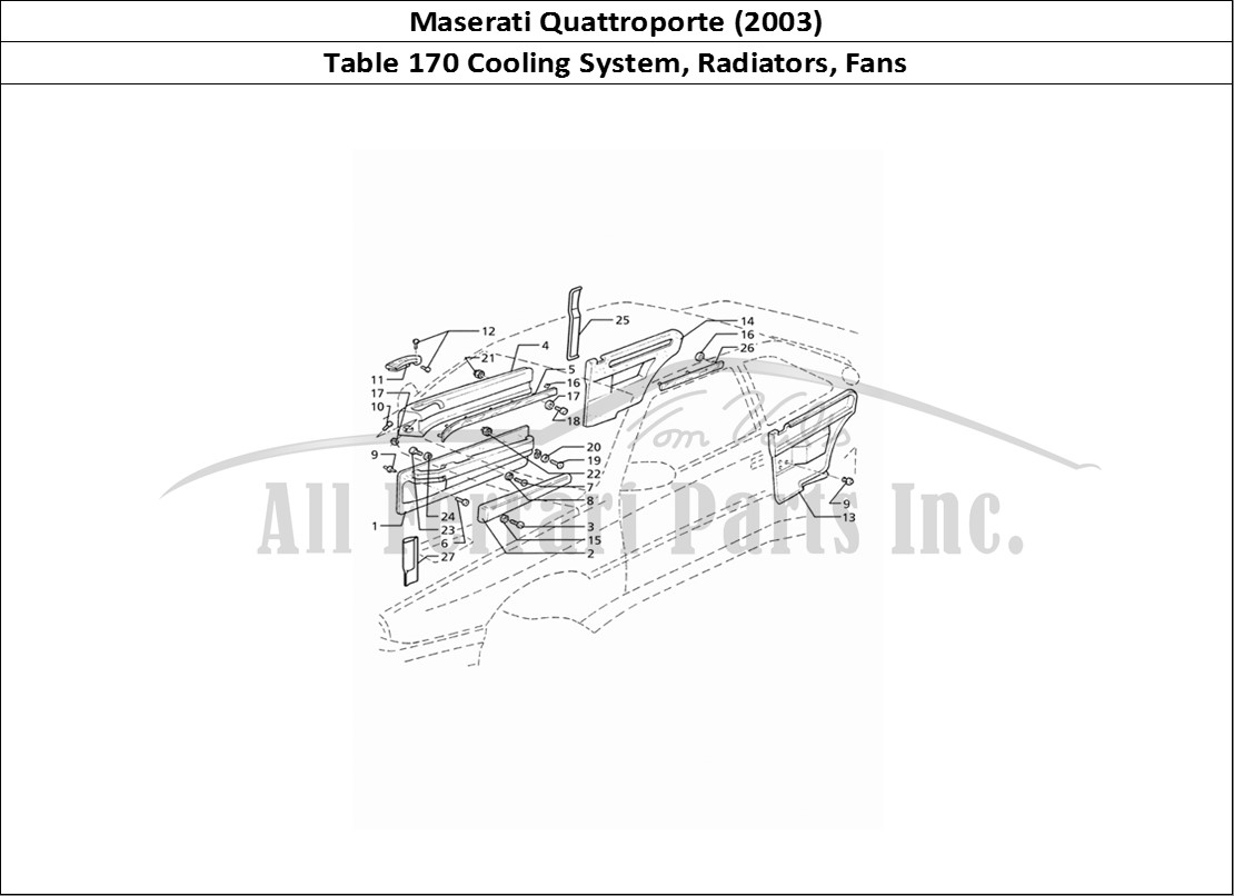 Ferrari Parts Maserati QTP. (2003) Page 170 Cooling System: Radiators