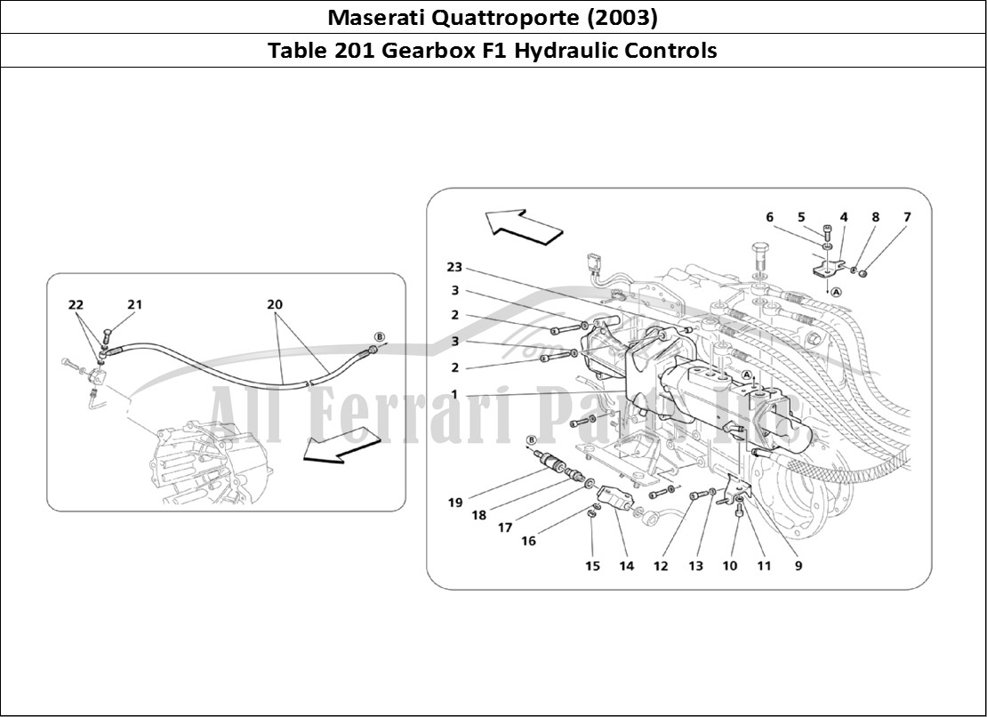 Ferrari Parts Maserati QTP. (2003) Page 201 Hydraulic Controls For F1