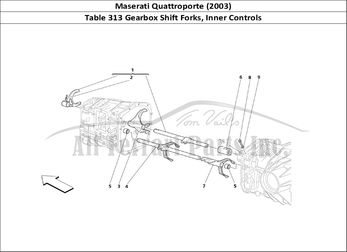 Ferrari Parts Maserati QTP. (2003) Page 313 Inside Gearbox Controls