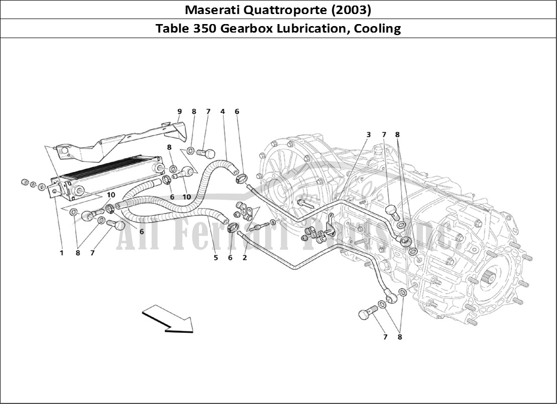 Ferrari Parts Maserati QTP. (2003) Page 350 Lubrication And Cooling F