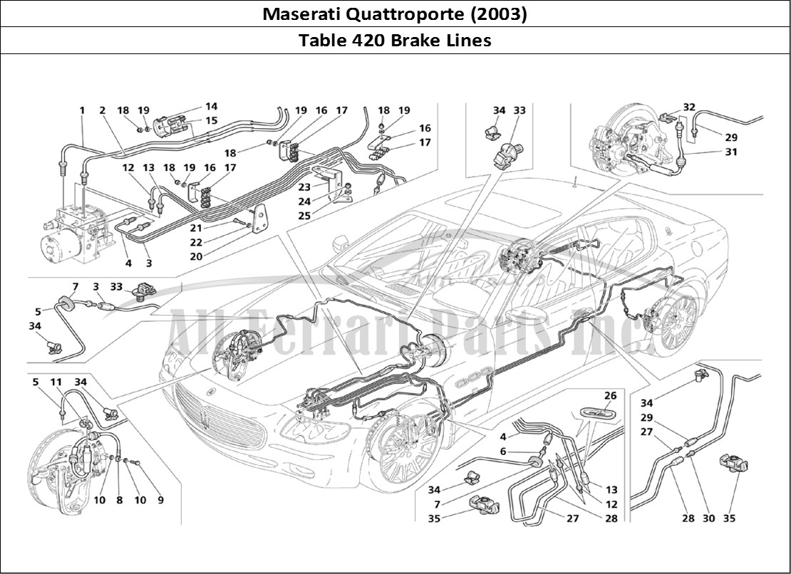 Ferrari Parts Maserati QTP. (2003) Page 420 Piping