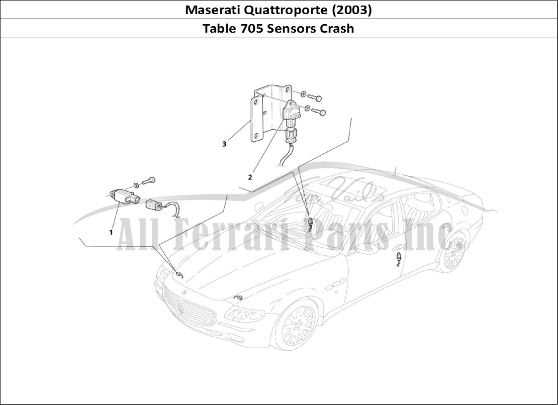 Ferrari Parts Maserati QTP. (2003) Page 705 Crash Sensors