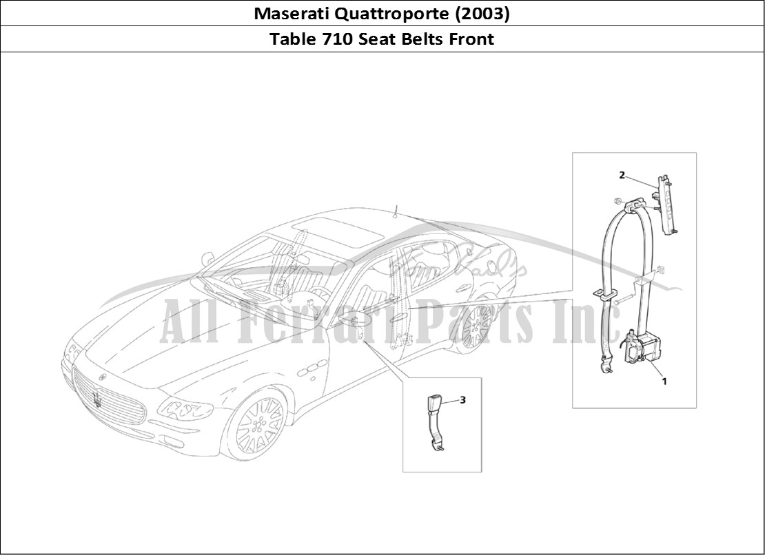 Ferrari Parts Maserati QTP. (2003) Page 710 Front Safety Belts