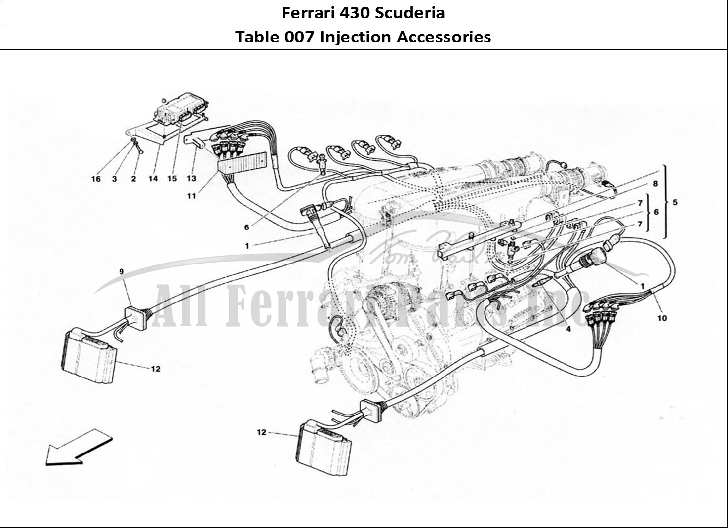 Ferrari Parts Ferrari 430 Scuderia Page 007 Injection & Accessories