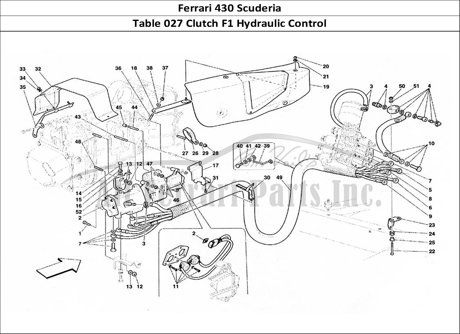 Ferrari Parts Ferrari 430 Scuderia Page 027 F1 Clutch Hydraulic Contr