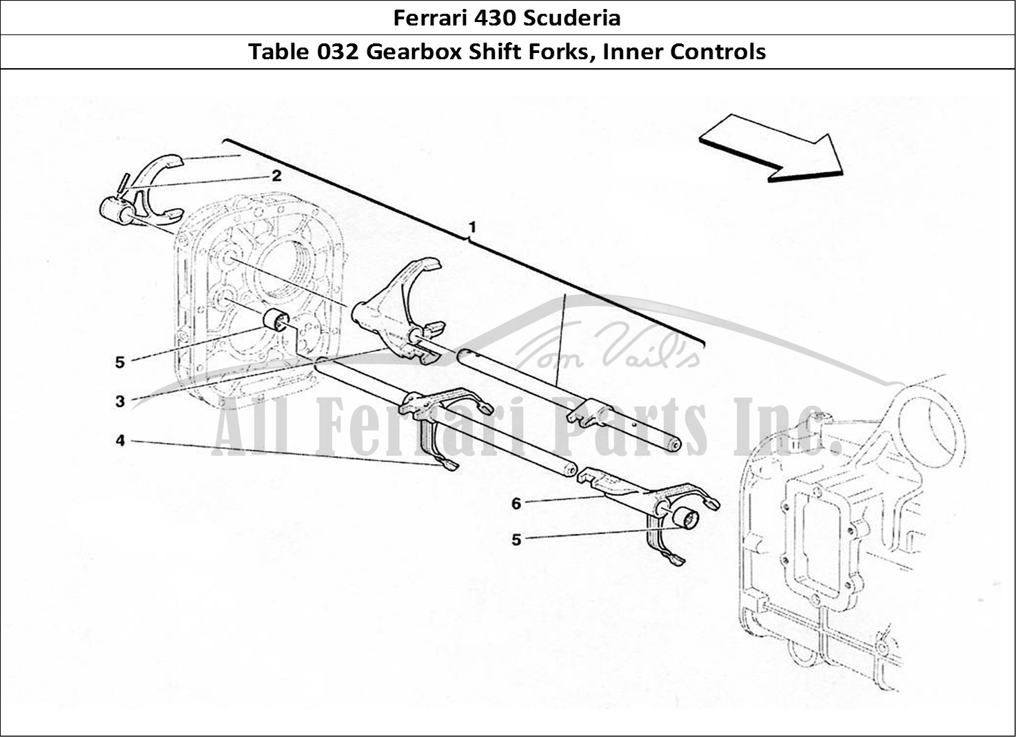 Ferrari Parts Ferrari 430 Scuderia Page 032 Inside Gearbox Controls