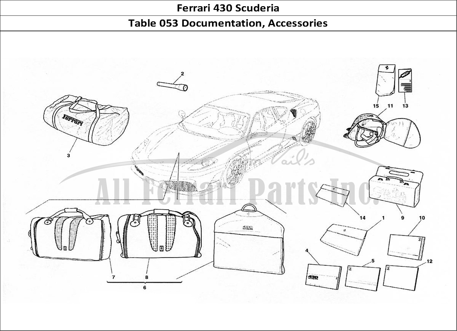 Ferrari Parts Ferrari 430 Scuderia Page 053 Documentation and Accesso