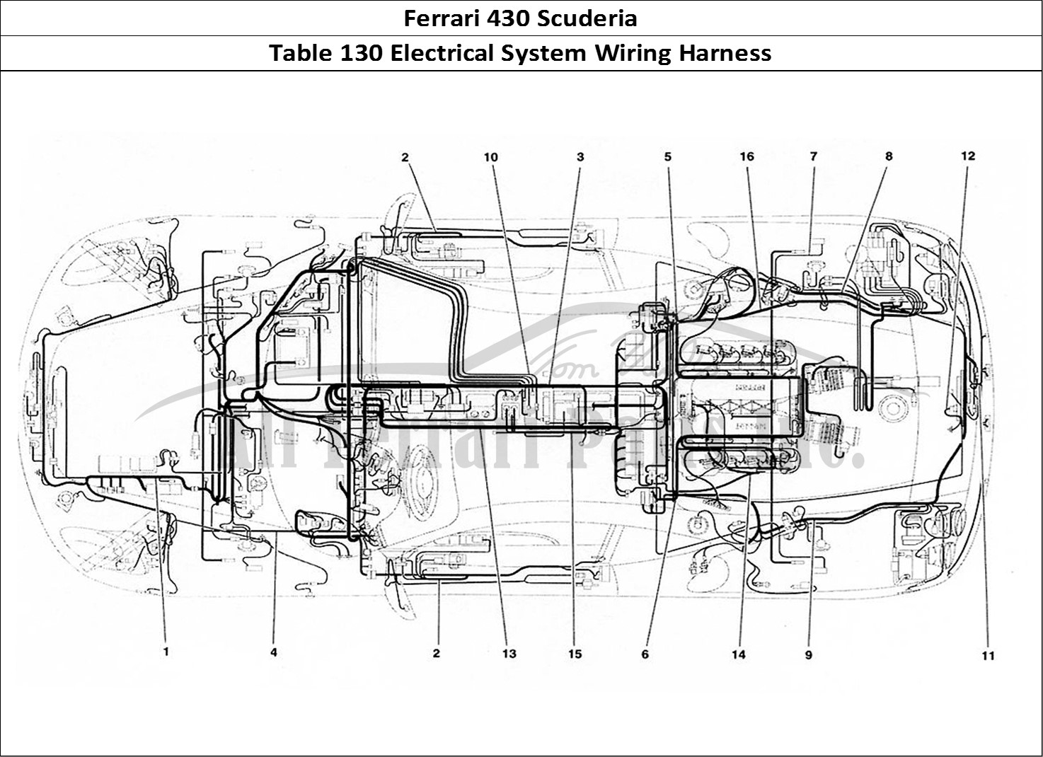 Ferrari Parts Ferrari 430 Scuderia Page 130 Electrical System
