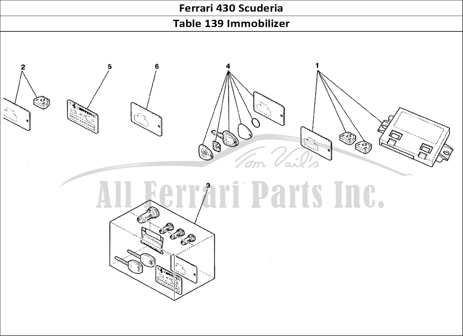 Ferrari Parts Ferrari 430 Scuderia Page 139 Immobilizer Kit