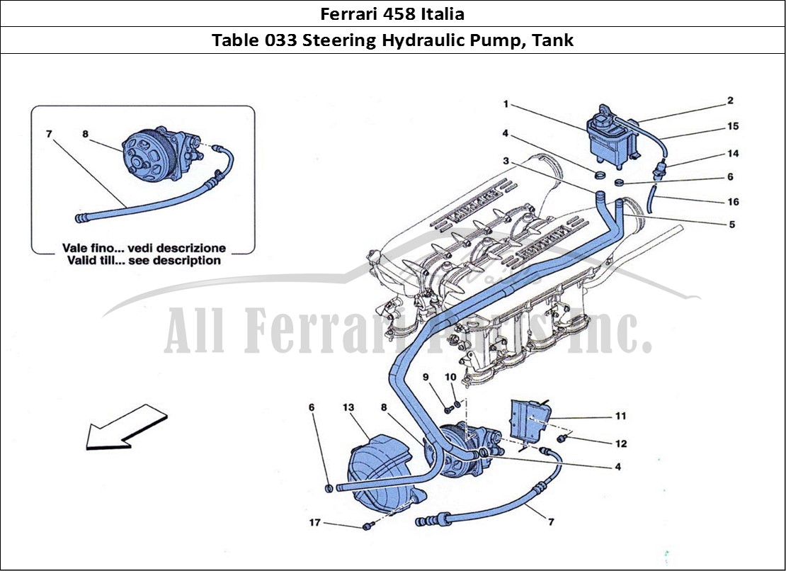 Ferrari Parts Ferrari 458 Italia Page 033 Hydraulic Steering Pump a