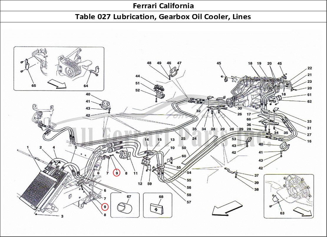 Ferrari Parts Ferrari California Page 027 Lubrification and Gearbox