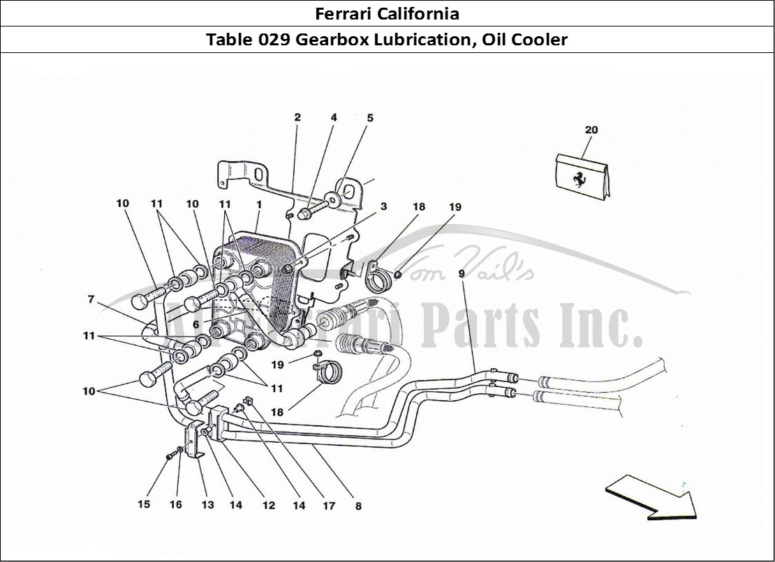 Ferrari Parts Ferrari California Page 028 Lubrication and Gearbox O