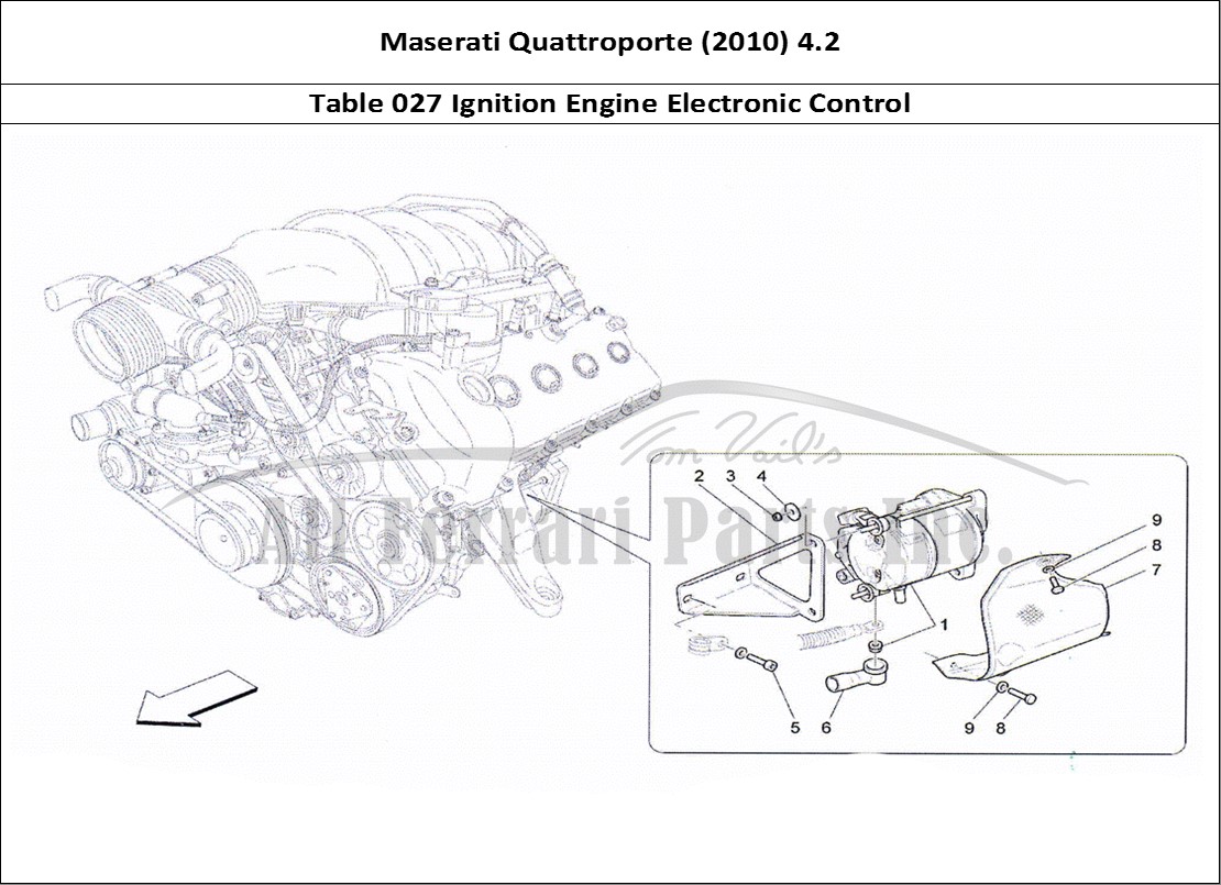 Ferrari Parts Maserati QTP. (2010) 4.2 Page 027 Electronic Control: Engin