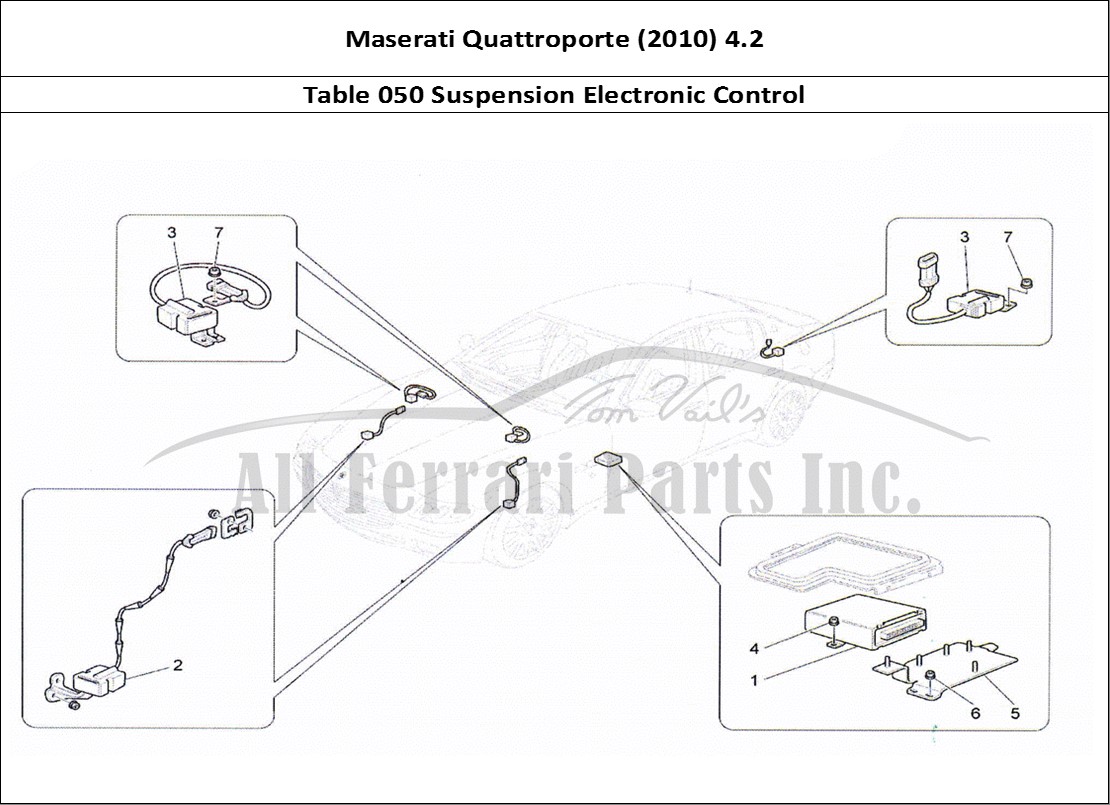 Ferrari Parts Maserati QTP. (2010) 4.2 Page 050 Electronic Control (Suspe