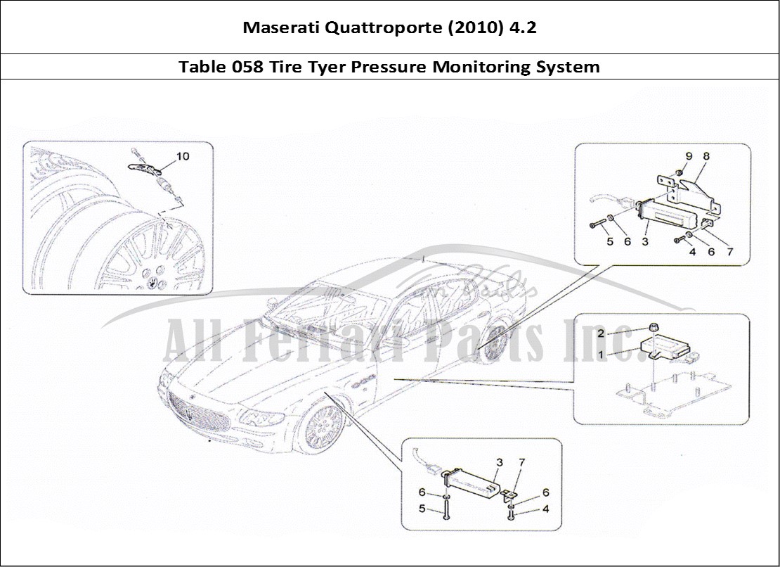 Ferrari Parts Maserati QTP. (2010) 4.2 Page 058 Tyre Pressure Monitoring