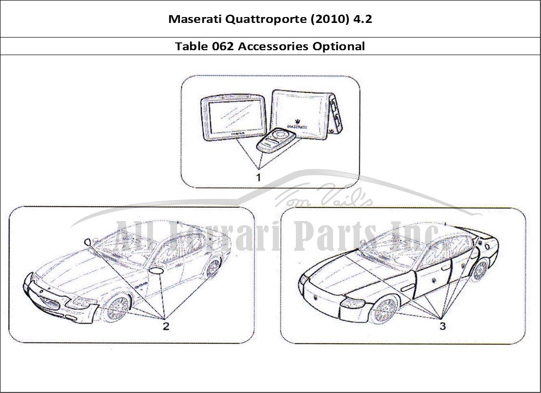 Ferrari Parts Maserati QTP. (2010) 4.2 Page 062 After Market Accessories