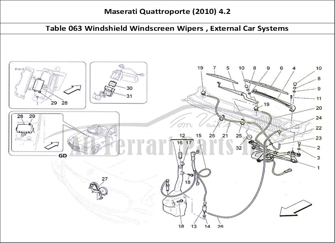 Ferrari Parts Maserati QTP. (2010) 4.2 Page 063 External Vehicle Devices