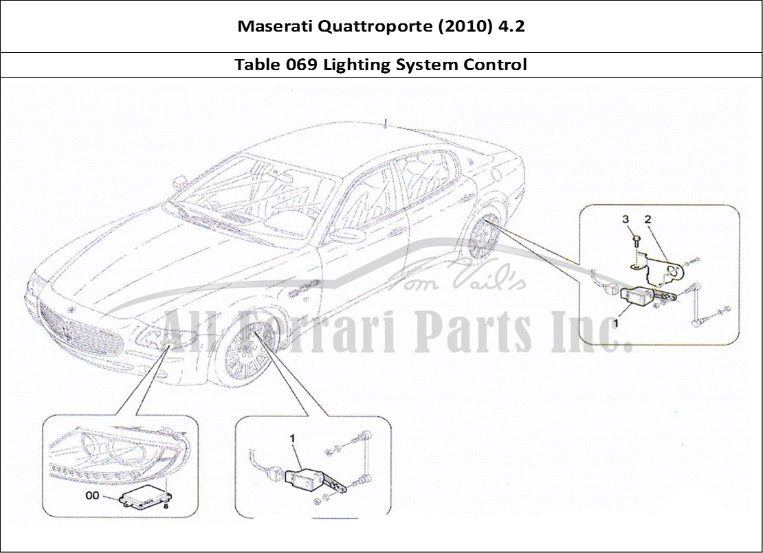 Ferrari Parts Maserati QTP. (2010) 4.2 Page 069 Lighting System Control